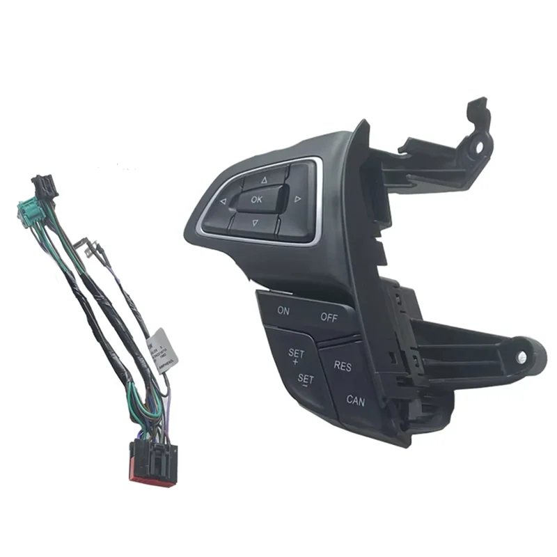 

GN159E740AA Кнопочный переключатель на руле с кабелем для Ford Focus Mk3 2015-2017 Kuga 2017, функция круиз-контроля
