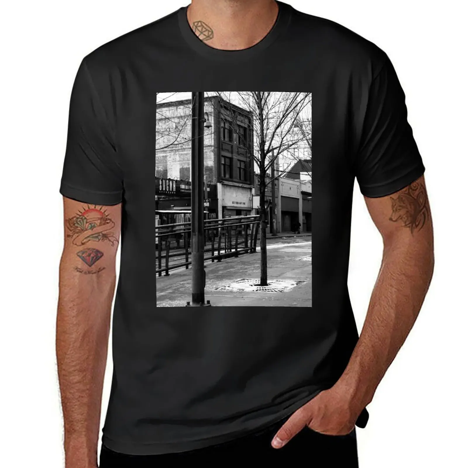 Vacant buildings T-Shirt summer tops oversized oversizeds mens graphic t-shirts anime