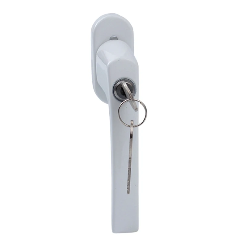 White Lockable Window Handle Set Window Handle Security set Balcony Door Handle