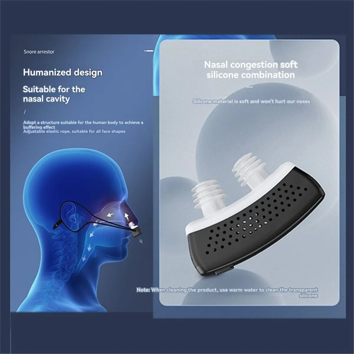 Smart Anti Snoring Device Home Adult Hanging Ear Pulse Stop Snore Sleep Aid Portable Noise Reduction Muscle Stimulator
