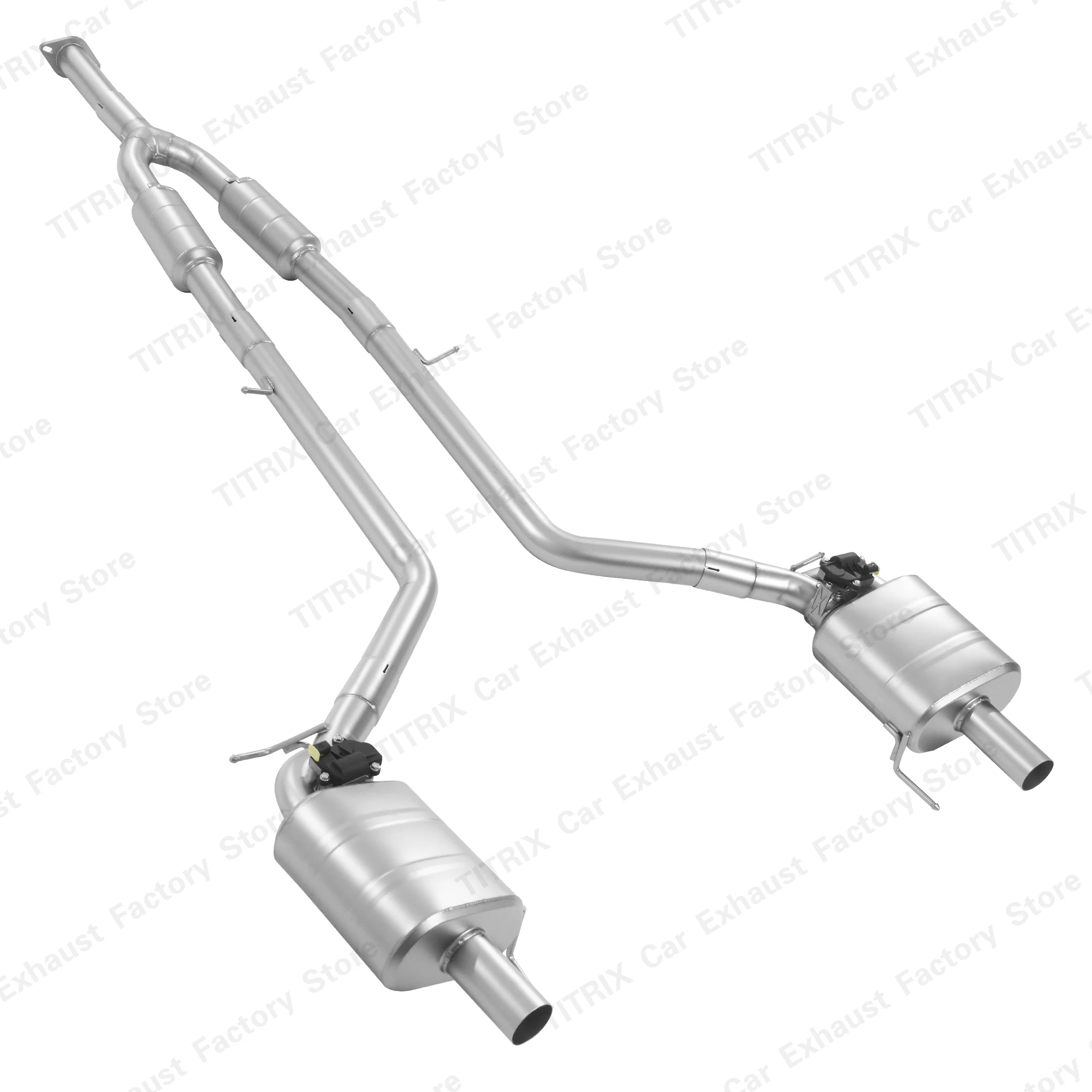 Valvetronic Catback Exhaust For Infiniti G25 Performance Stainless Steel Electric Valve Mid Pipe+Rear Muffler Exhaust Pipe Kit