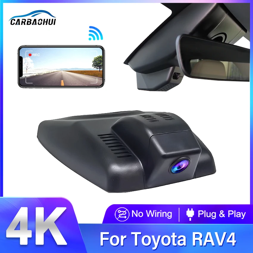 

Dash Cam for Toyota RAV4 XA50 XA40 XU80 2022 2023 2024 Venza Harrier,Plug and Play 4K Car DVR Dashcam Camera Recorder