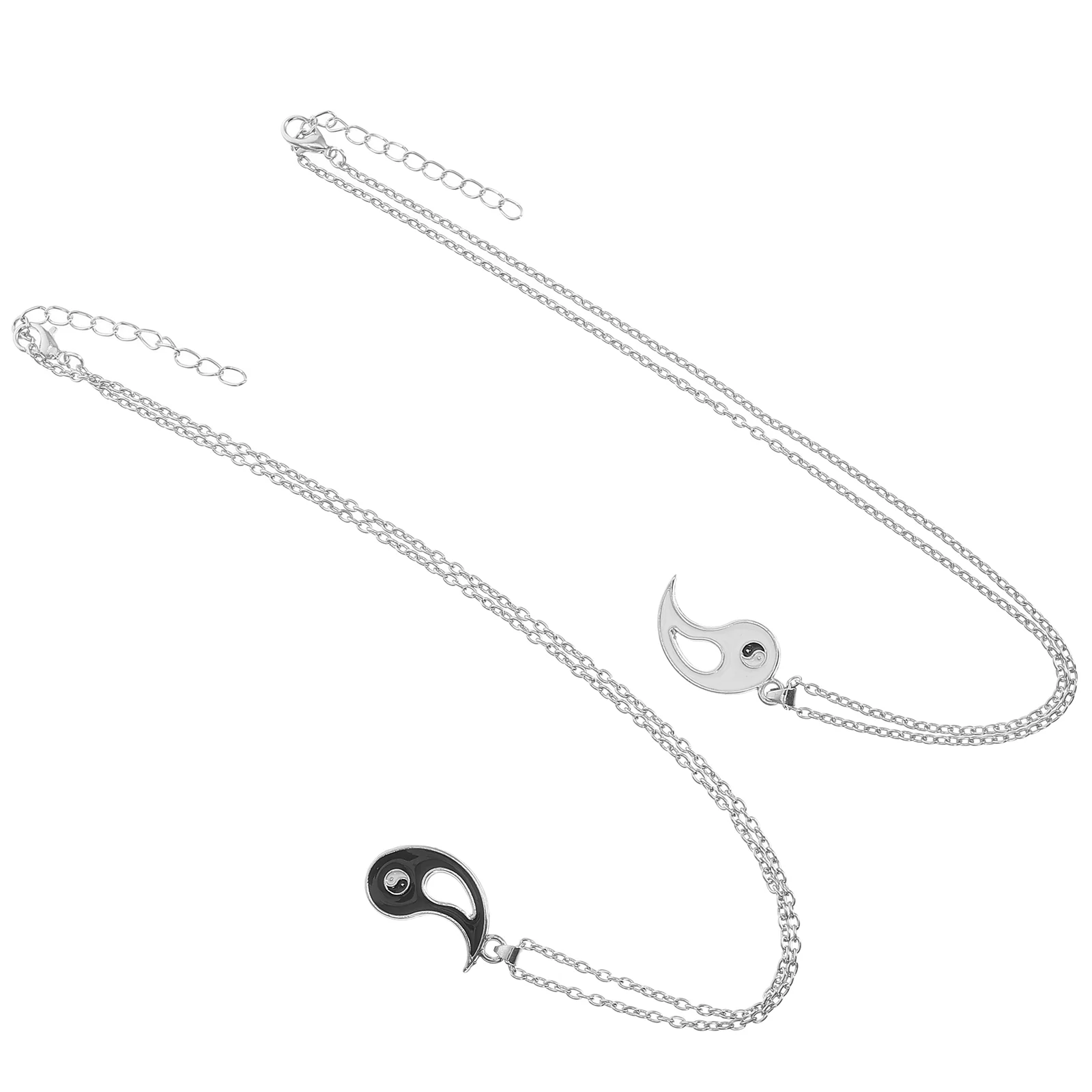 Tai Chi Yin Yang Necklace of The Lid Friendship Puzzle Magnetic Force Alloy Lovers