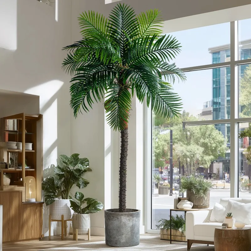 Large-scale simulated sunflower tropical plant coconut tree indoor bionic green plant atmosphere fake
