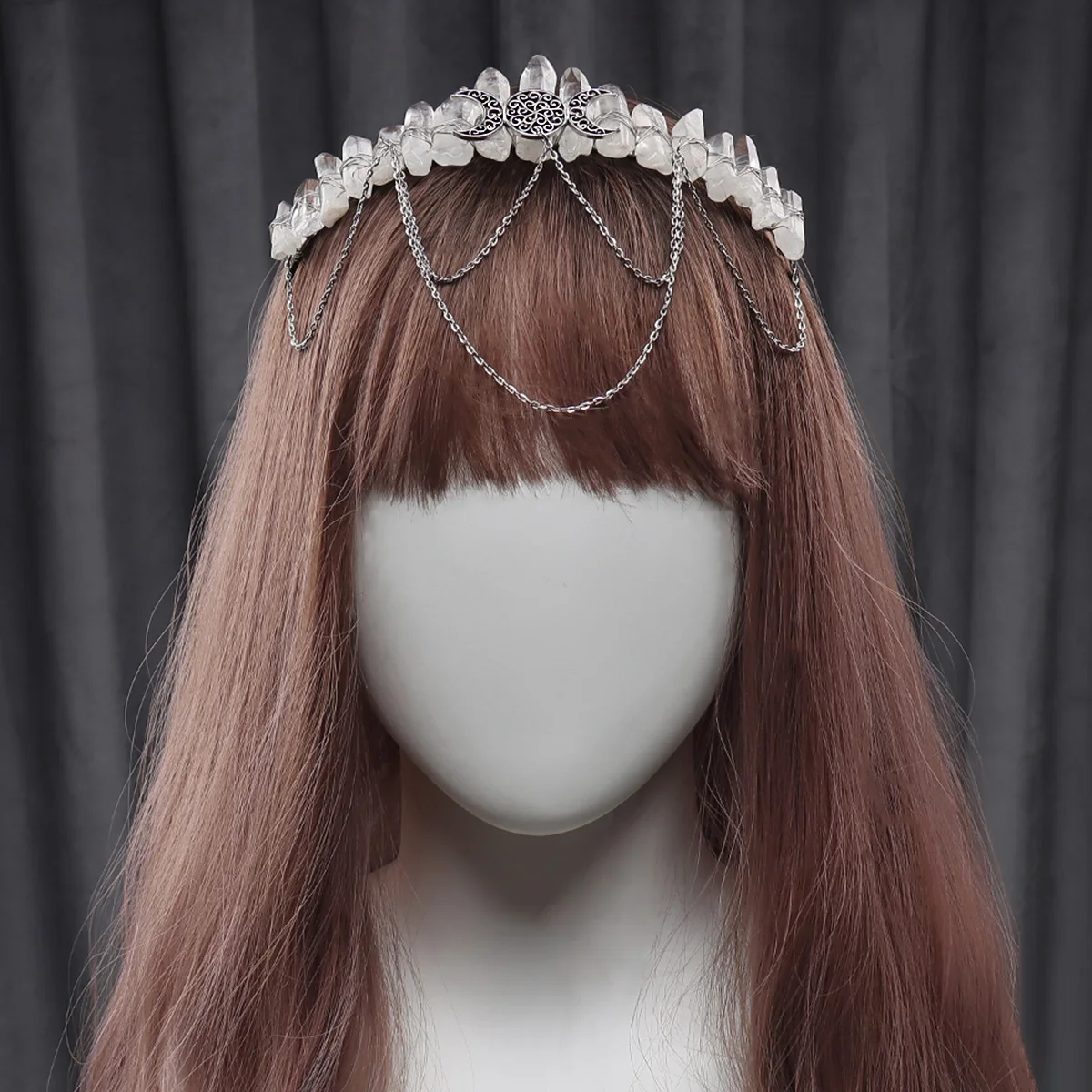 Natur kristall Stirnband Tiara Zubehör Kette Krone personal isierte Kopf bedeckung Cosplay Kopf bedeckung Party Kostüm Requisiten hohe Qualität