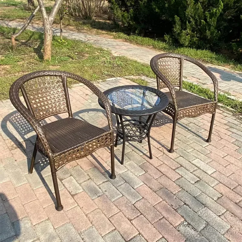 Balcony used exotic outdoor furniture 5pcs chair table