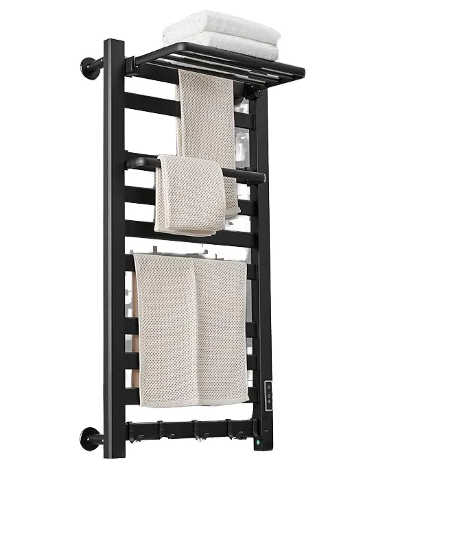 A Modern Style Aluminum Bathroom Heating Towel Rack, Suitable for Bathroom Environments,