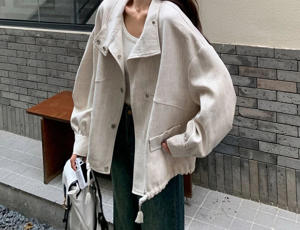 سترة عمال عصرية على الطراز الغربي للنساء لخريف 2025، نمط جديد فضفاض وكسول، كاجوال #6