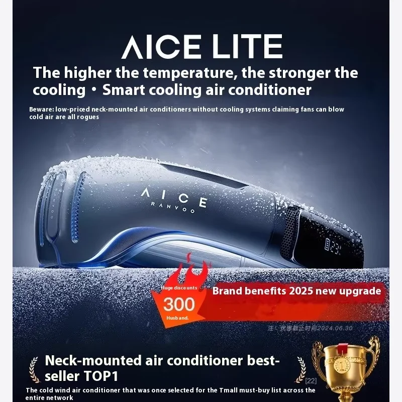 

Ranvoo Aice4 шейный вентилятор портативный кондиционер небольшой охлаждающий вентилятор мини умный бесшумный USB-зарядка уличный кулер для шеи