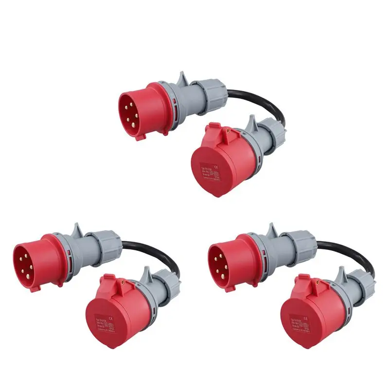ABZC 40Pcs 3 Pin PowerCon Connector Male Plug, 250V 20A Audio Aviation Adapter for Stage Light, Cable SpeakON Connector Signal