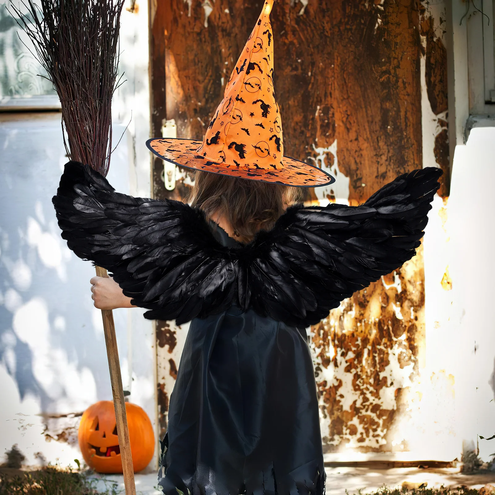 Children'S Devil Halloween Wing Kids Wings For Cosplay Carnival Party Decorative Wings Angel Role Play Stage Performance