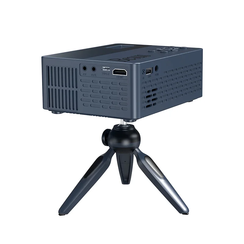 جهاز عرض صغير PRO PRO ، ولومينز ، يدعم من من من من من من من من من من من من من من من من من خلال P ، مع عصا تلفاز عالية الدقة ، هاتف ذكي ، USB ، AV