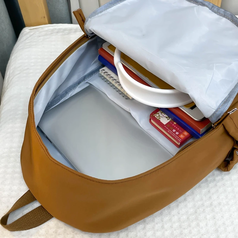 Sac à dos d'ordinateur élégant, sac de jour décontracté pour collège et école, sac pour adolescents, grande capacité, sangle réglable, cartable