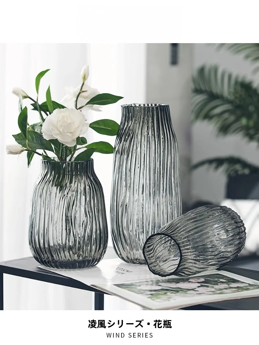 

EKU pro Luxury Nordic Creative Glass Flower Vase: Декоративные вазы для цветов в скандинавском стиле для гостиной, для искусственных цветов, большие, средние и маленькие размеры