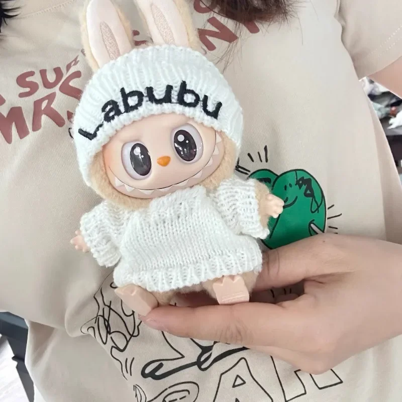 

Only Clothes V1 V2 V3 LABUBU Sit Sit Party Vinyl Doll Wa Clothes Pendant Labubu Hat Sweater Set Accessories Girls Gift Toys