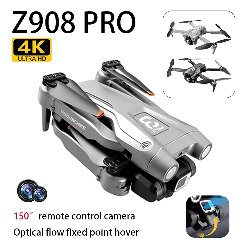 Z908 Pro Max mini Camera Drone 4K HD 150°remote control camera Professional Optical Flow Hover Multifunctional Flight Toy Gift