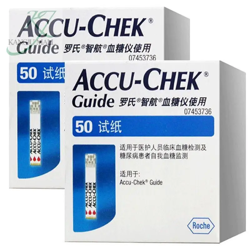 accuchek Guide Blood Glucose Tester Accurate +50 Test Strip/ 50 Test Strip/100test Strip EXP:2026.3