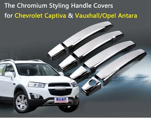 Imagen 2 del producto Para chevrolet captiva vauxhall opel antara cubiertas cromadas para manija de puerta 4 unids/set Chevy 2006-2016 accesorios pegatinas estilo de coche