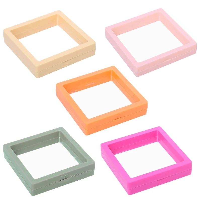 ZB91 Pack of 10pcs Floating Jewelry Display Box Jewellery Storage Stand for Organizing Necklaces, Earrings and Bracelets