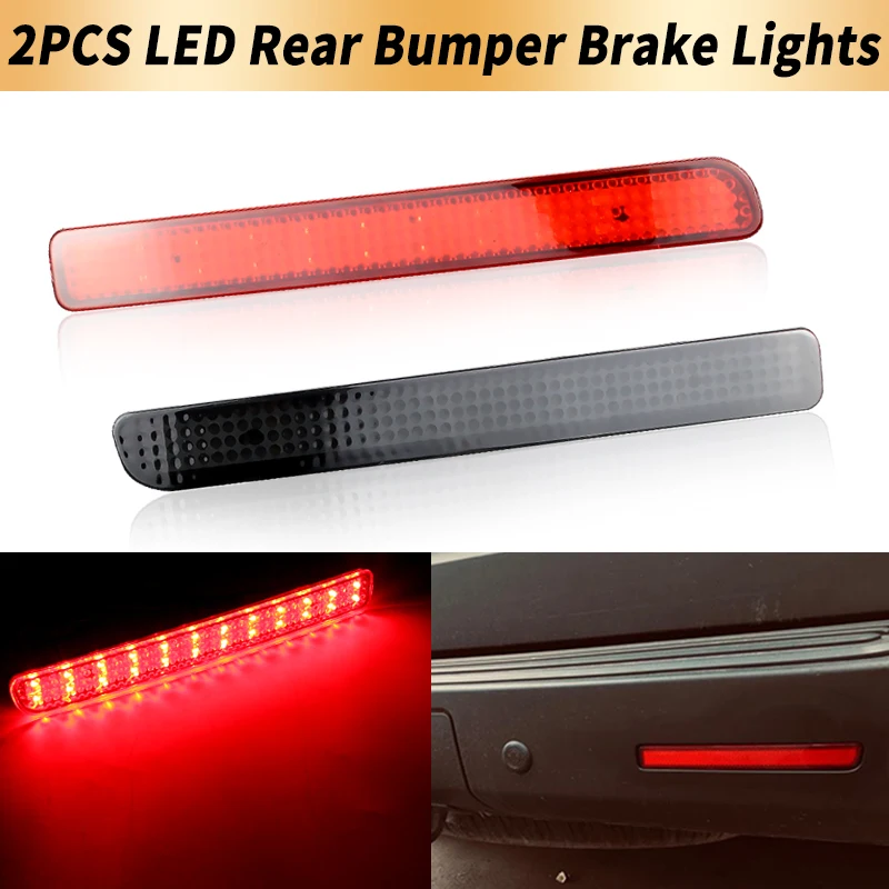 2PCS LED Rear Bumper Brake Lights Canbus For Land Rover Discovery 3 LR3 05-09 4 LR4 Range Rover Sport 2010-2013 Car Accessories