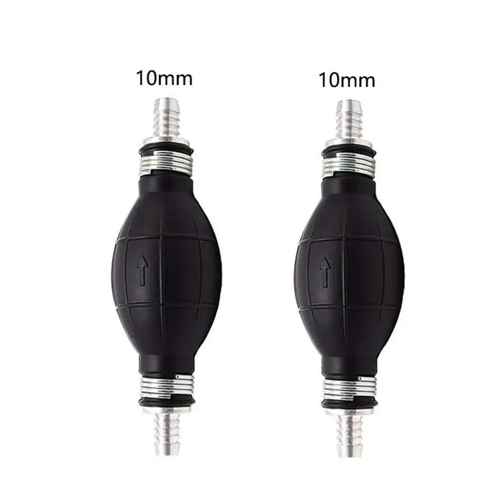 

8mm/10mm Universal Fuel Pump Line Rubber Aluminum Hand Primer Bulb diesel oil transfer petrol for Car Boat Marine outboard