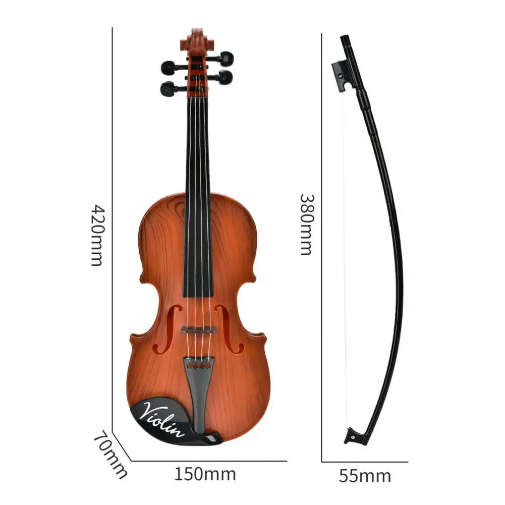 Crianças instrumento musical realista crianças violino brinquedo para música clássica aprendizagem educação precoce instrumentos musicais brinquedo presente