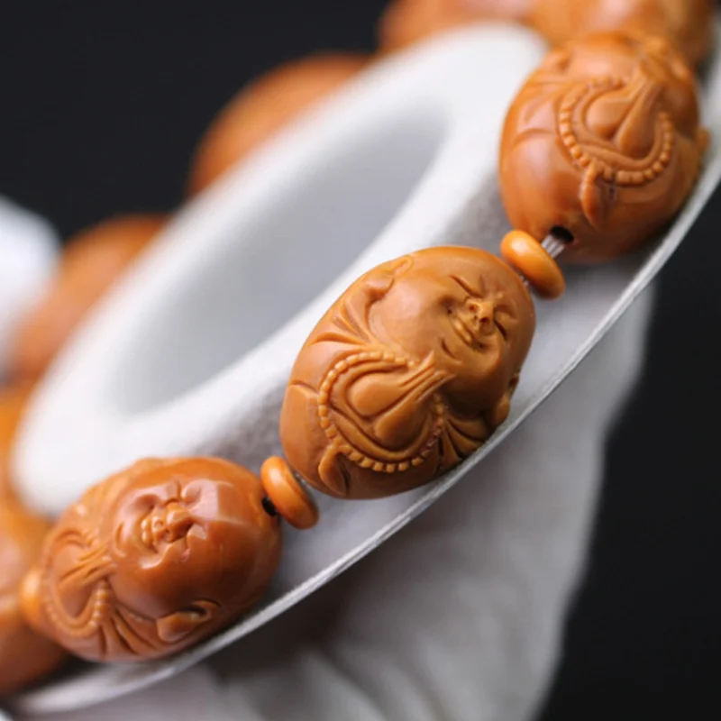 

Manufacturers Supply Natural Olive Nut Carved Buddha Hand String Buddha Beads Bracelet Classic All-Match Pendant Pot Cover Knob