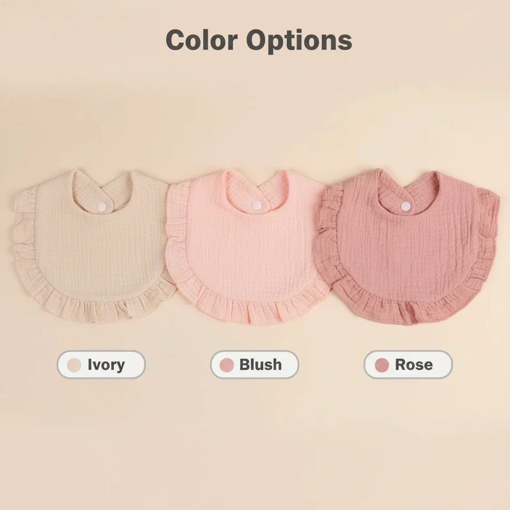 TDHD Baby gauze bibs, sets of 2, 3, or 4, Made of soft cotton,suitable for both boys and girls for drooling and teething.