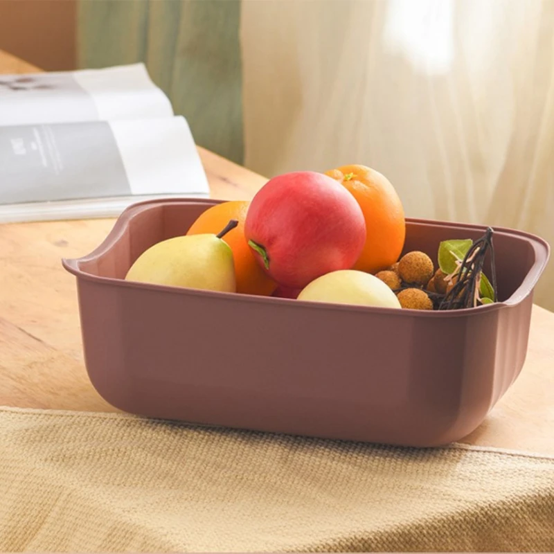 

Fruit Cup Mug Utensil Drip Tray Multifunctional Snacks Fruits Storage Holder Double Layer High Quality Kitchen Durable TOP ones