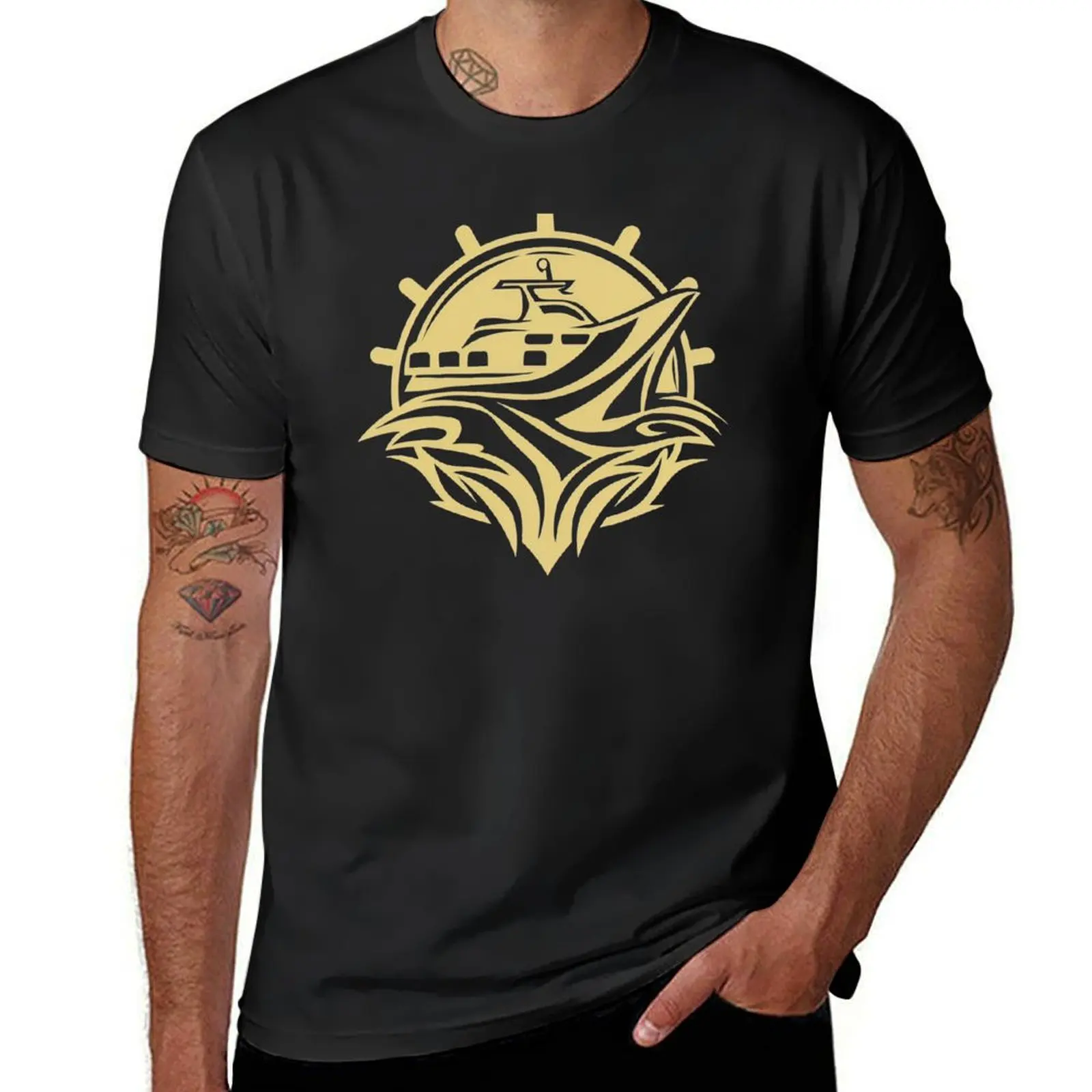 wave and boat T-Shirt plus size tops blacks customs design your own mens t shirt graphic