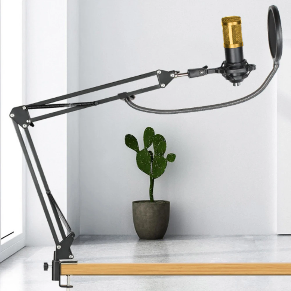 مجموعة ميكروفون مكثف BM800 V8 مجموعة بطاقات الصوت مع ميكروفون ومعدات بودكاست لبطاقة الصوت لتسجيل استوديو البث