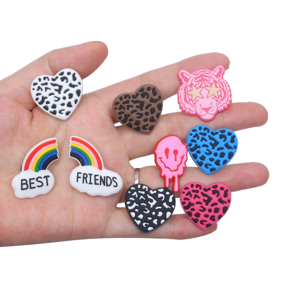 wholesale custom PVC new design shoe accessories sweet series shoe charms Buckle decoration fit kids girl Sandals Wristband