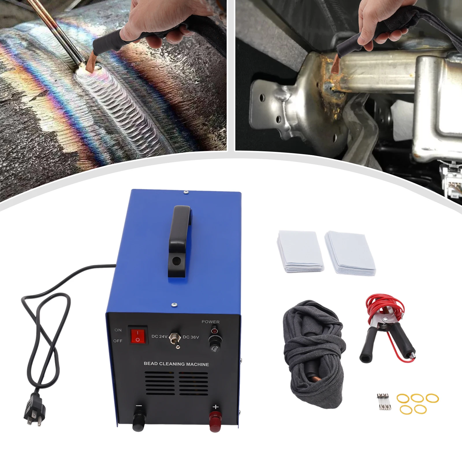 110V Welder Cleaning Machine Weld Bead Polishing Processing Tool Stainless Steel