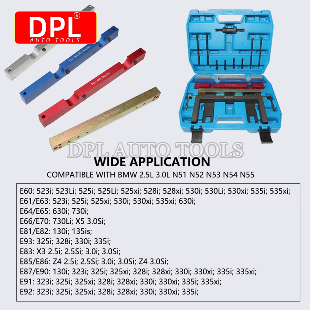 Engine Timing Tool Kit For BMW N51 N52 N53 N54 N55 6 Cylinder 2.3 2.5 2.8 3.0 3.5i Engines