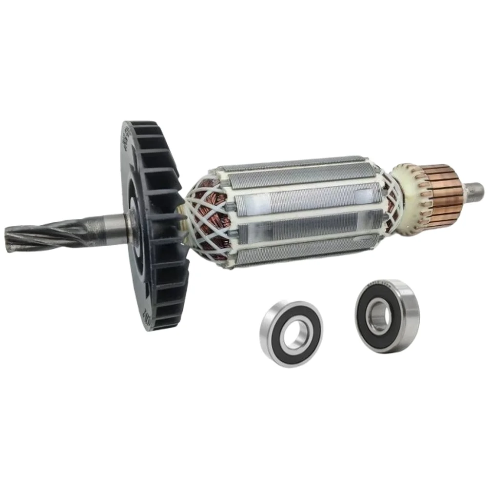 Electric Hammer Armature For Rotor With Bearings Metal Replacement Part For HR2440F HR2450 HR2451 Power Tool Repair Accessory