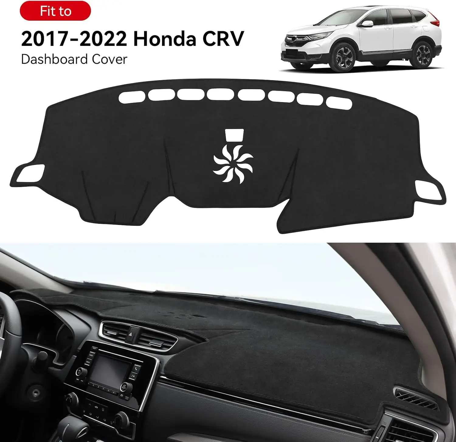 

For Honda CRV CR V 2023 2024 2025 2020 2017 - 2021 Car Dashboard Cover Center Console Cover Dash Mat Carpet Protector Sunshield