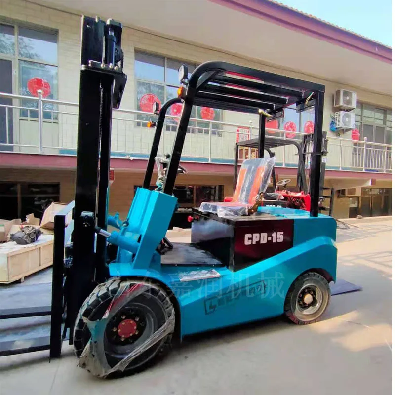 

HCY ride-on electric forklift, four-wheel new energy forklift, warehouse workshop stacker