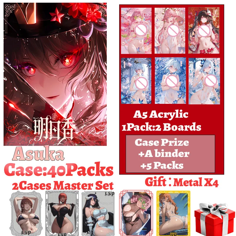 

2025 новейшие доски формата А5 MingRixing Hobby Spicy Waifu Board Doujin Booster Rem Boa Nami Genshin Furina, редкая карточная игрушка, подарки