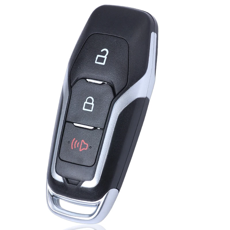 เปลี่ยน KEYECU Smart Remote Key Shell Case Housing 3ปุ่มสำหรับ Ford Mondeo Edge S-Max Galaxy fob DS7T-15K601-D