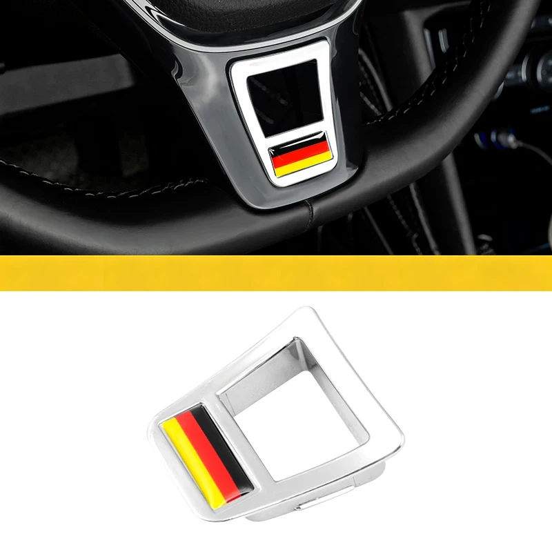 Auto Stuurwiel Decoratie Modificatie Accessoires Voor Volkswagen Golf T-Roc Tiguan Polo Passat T-Cross Taigo ID.4 ID.7