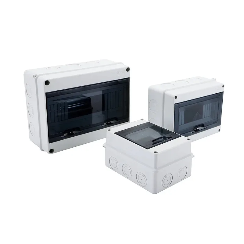 IP65 5/8/12/15/18/24 Ways Distribution Box for Breaker Plastic Outdoor Electrical Junction Box Photovoltaic Comniner Enclosure