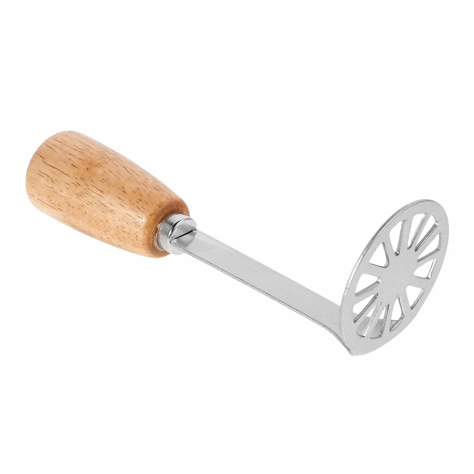 

Thickened Stainless Steel Potato Masher Durable Handheld Masher For Mashed Potatoes Sweet Potatoes Outdoor Camping Large Metal