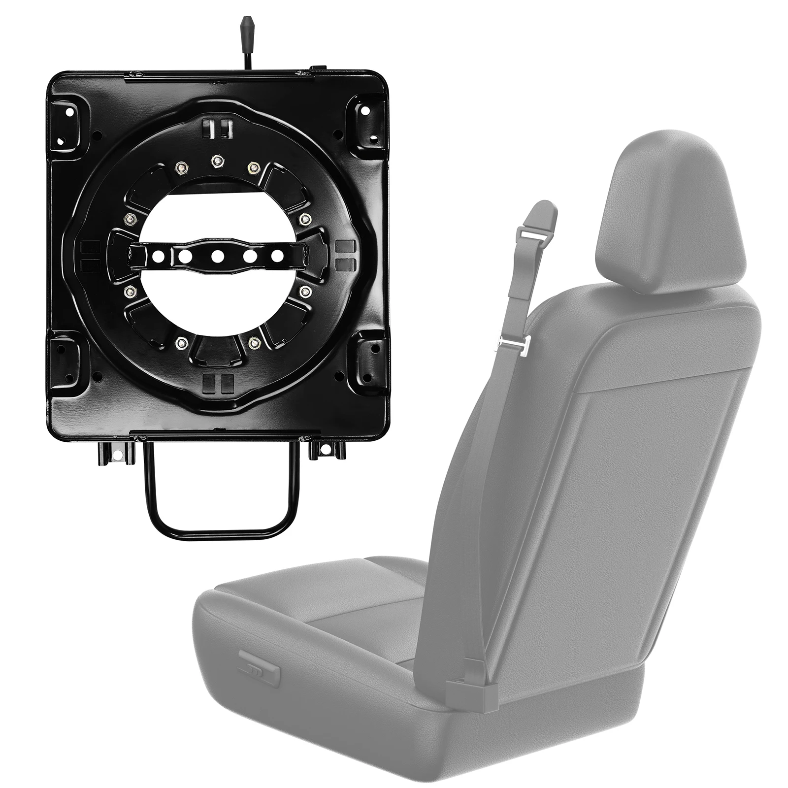 

Вращающееся основание для сиденья с поворотом на 360 градусов, регулируемое, с направляющими и ползунком, нагрузка до 130 кг, для автомобиля, лодки, автобуса и других транспортных средств