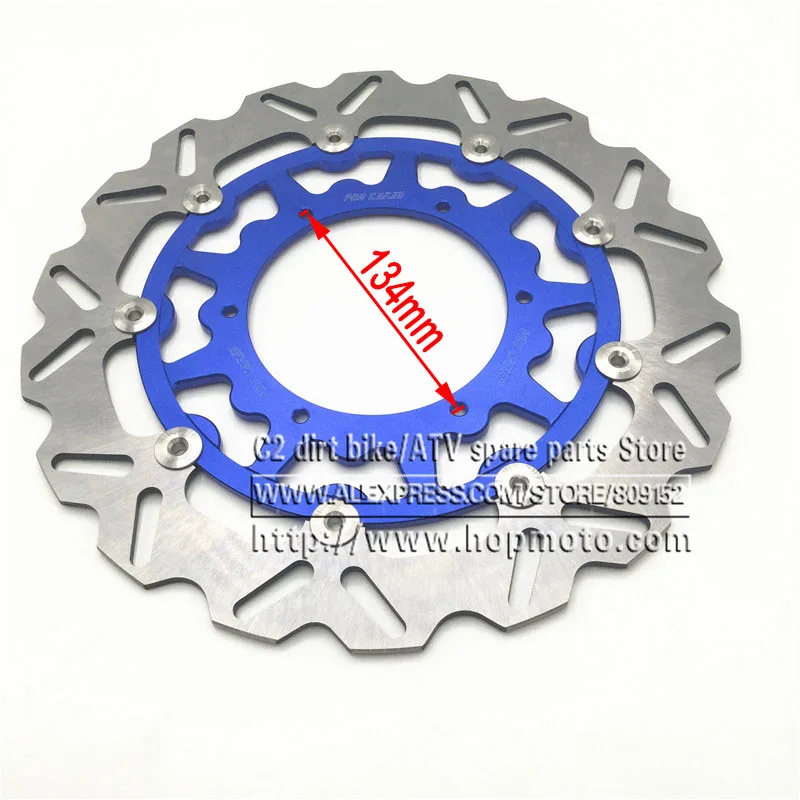 320MM Oversize Front Floating Brake Disc Rotor YZF WRF YZ250 YZ250F YZ400F YZ450F WR250 WR250F WR400F WR450F Supermoto