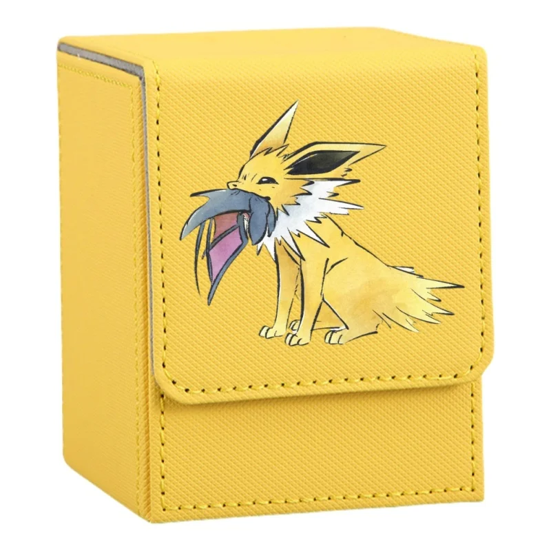 Anime Sylveon Card Case Umbreon Eevee Jolteon Vaporeon Flareon Espeon Ptcg Diy Leather Action Toy Figure Game Collection Box