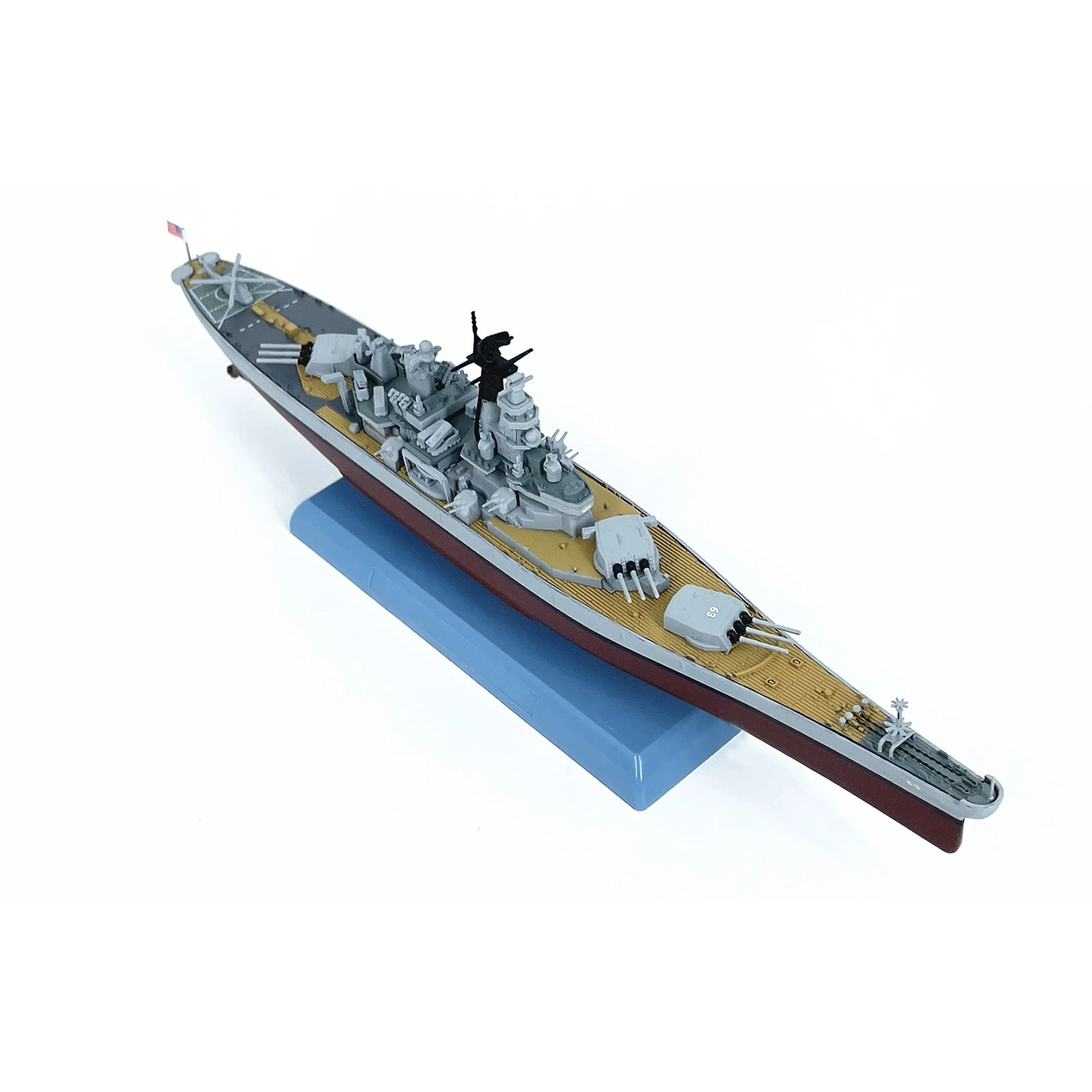 1: 1000 US Missouri battleship model 1991 (modernized) (Ship Alloy) Finished Product Collection Model