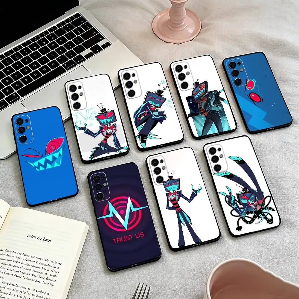 V-Vox H-Hazbin H-Hotel   Phone Case Black Silicone Soft For Samsung S25,S24,S21,S22,S23,S30,Ultra,S20,Plus,Fe,Lite