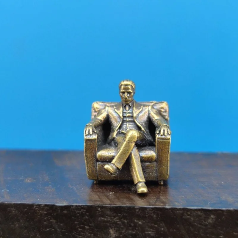 Creative Sinister Gang Godfather Action Figures Metal Brass Movie Character Personality Miniature Ornament Accessories Toys