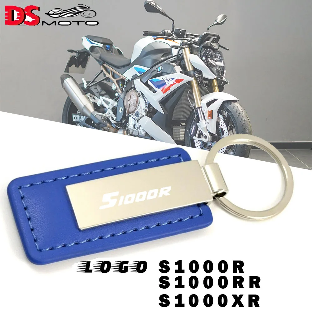 

PU Leather Keychain For BMW S1000R S1000RR S1000XR 2009-2024 2025 Motorcycle Accessories Custom Logo Leather Keyring Parts