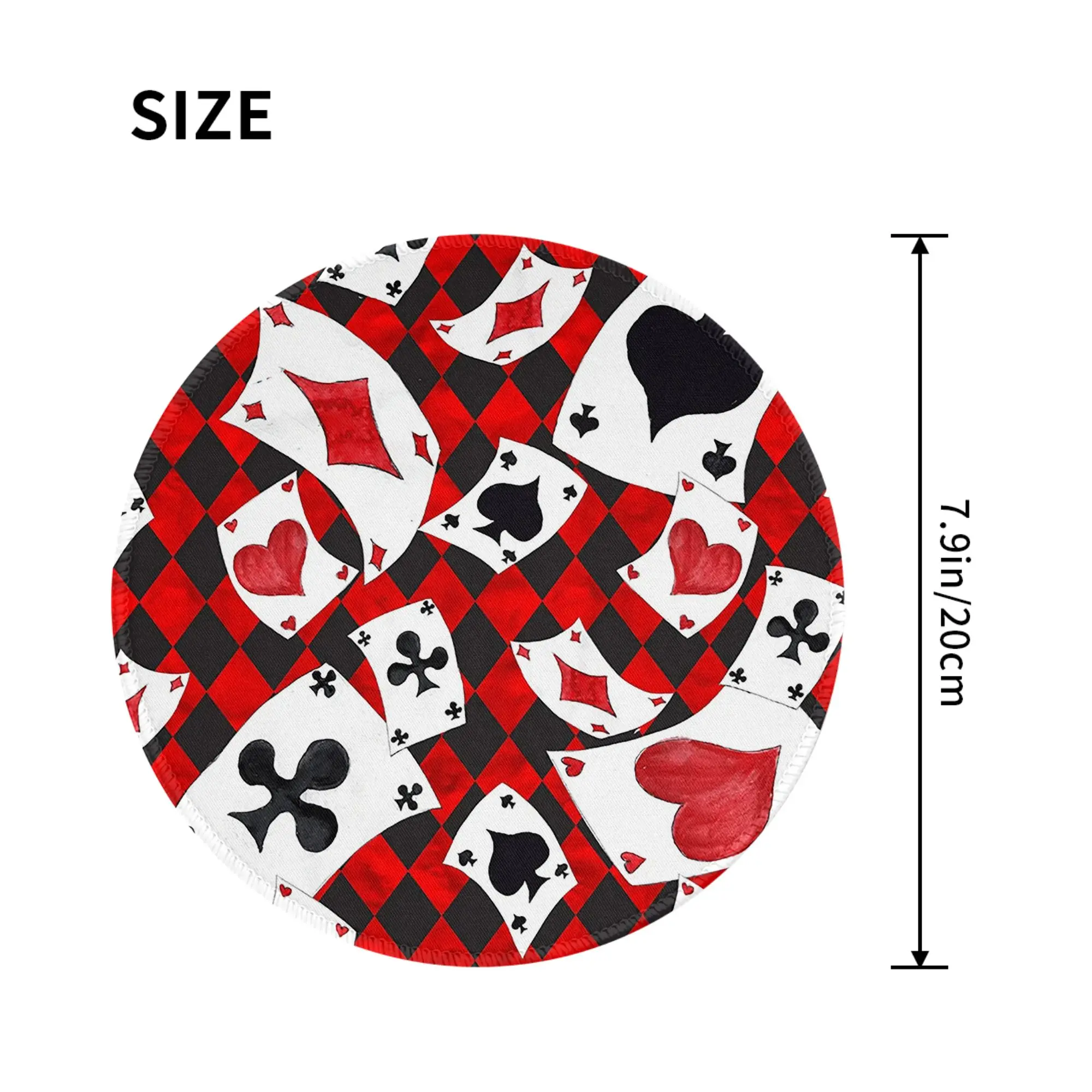 Cool Poker Playing Cards Gambling Card Game Mouse Pad Computer Keyboard Mouse Mat Gaming PC Laptop Desk Mat Office Table Mats
